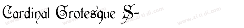 Cardinal Grotesque S字体转换